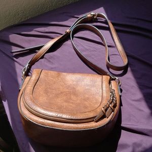 Sole Society Brown Crossbody Purse with Tassles